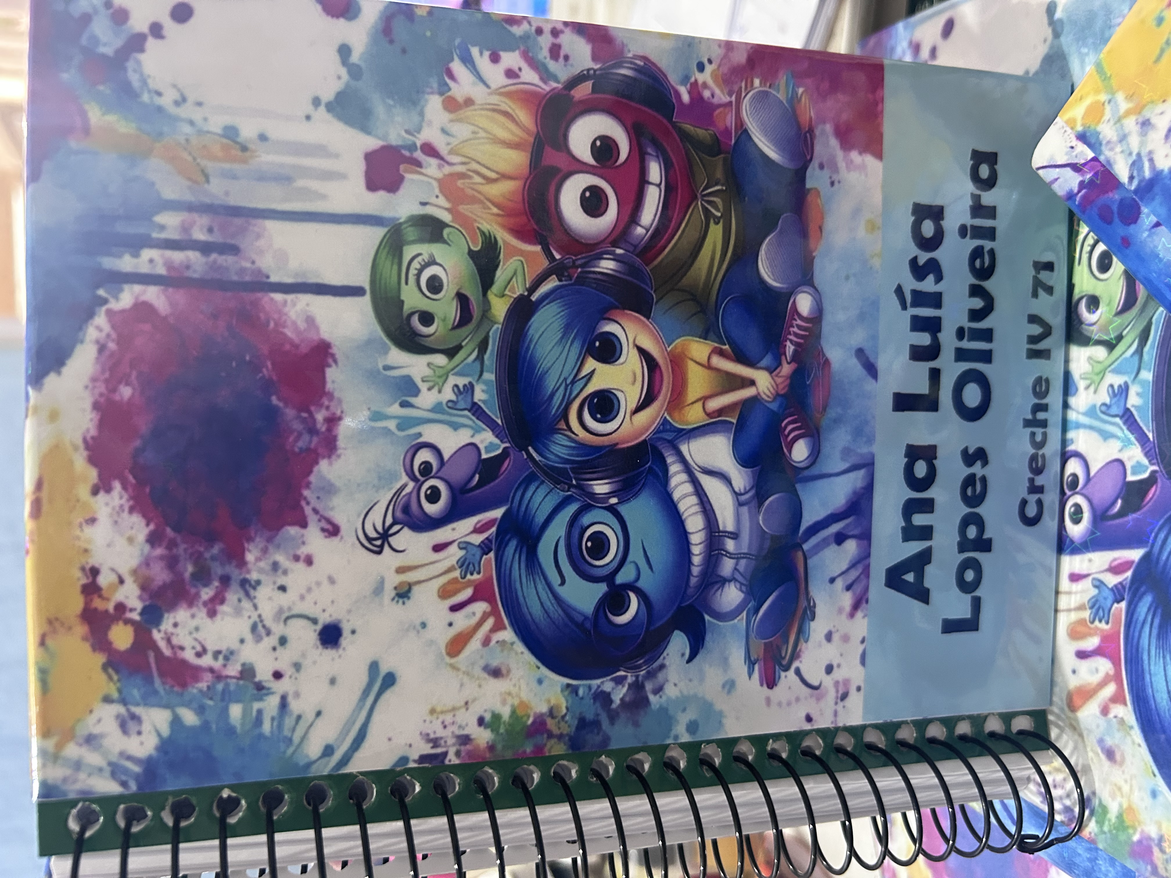 Kit 5 adesivos cadernos escolar ( não incluso os cadernos )